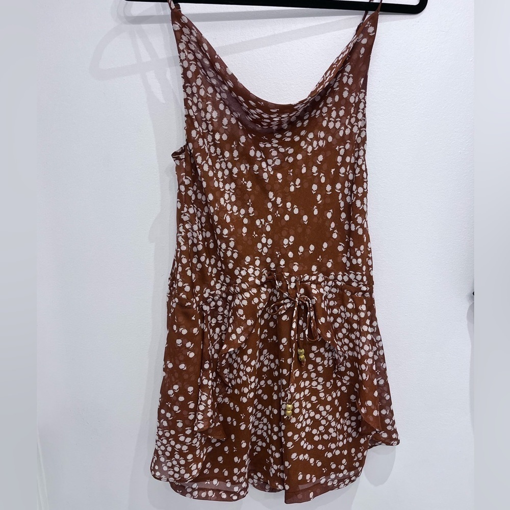 SAINT+SECRET brown romper size xs